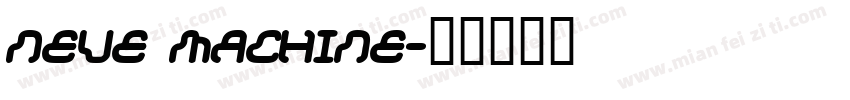 neue machine字体转换